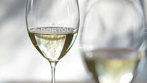 Glass of De Bortoli white wine